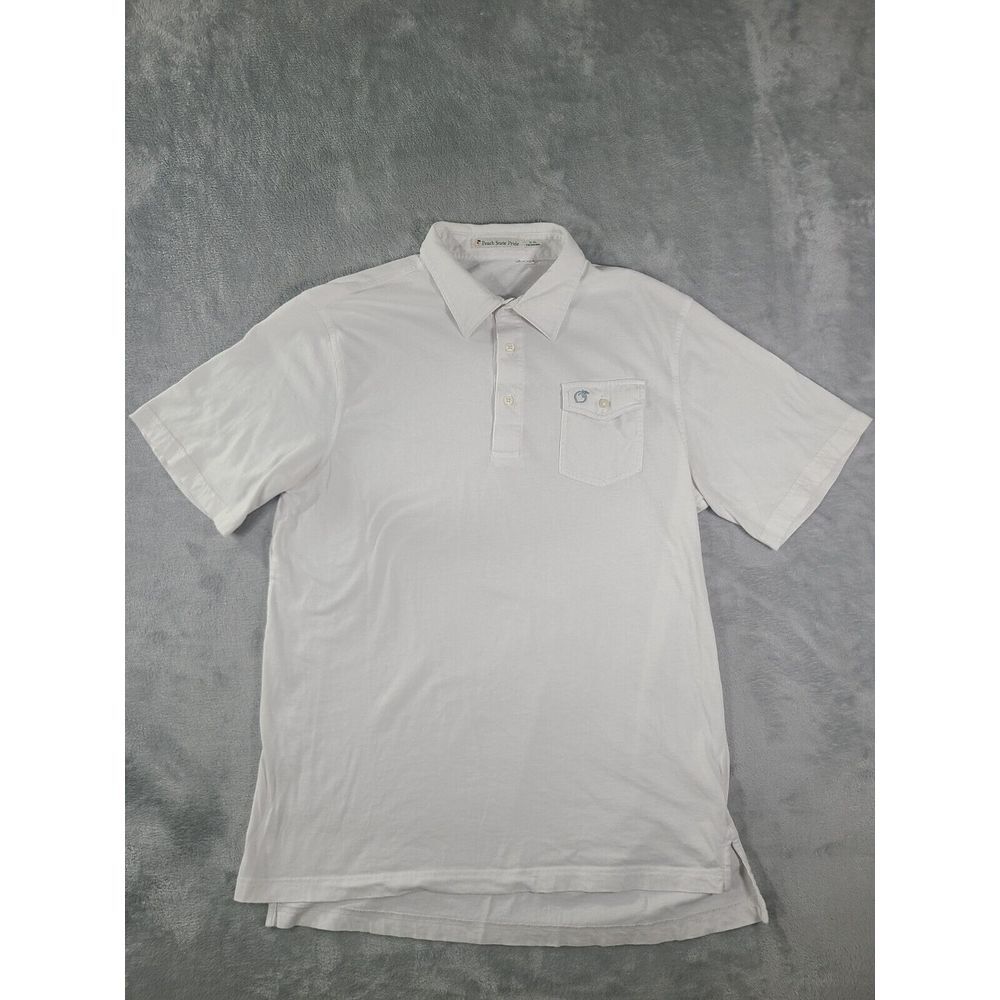 Peach State Pride Shirt Mens XL White The Original Polo Short Sleeve Golf Preppy